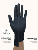 EnSure® Black Low Dermatitis Potential Fentanyl Resistant Medical Examination Nitrile Gloves Extended Cuff (Case of 1,000) - 5.5 Mil