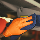FITT® Diamond Textured Powder Free Orange Nitrile Gloves (Case of 1,000) - 8.0 Mil