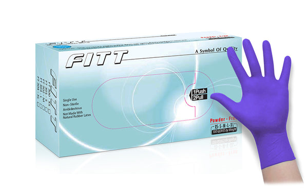 FITT® General Purpose Powder Free Nitrile Gloves (Case of 1,000) - 3.0 Mil